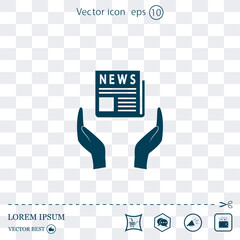 Vector illustration, light background.