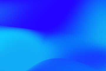 Render, abstract minimal neon background with glowing wavy line. Dark wall illuminated with led lamps. Blue futuristic wallpaper