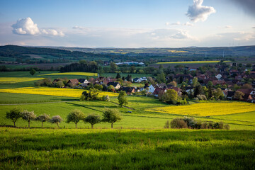 landscape in the sunlight, Germany