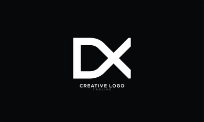 DX Abstract initial monogram letter alphabet logo design