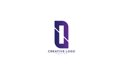 LN NL Abstract initial monogram letter alphabet logo design