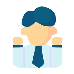 Motivation Flat Style Icon  vector design and illustration template