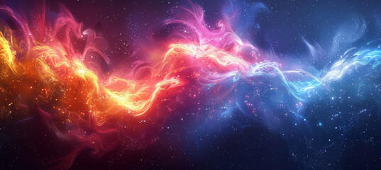 Swirling Galaxy of Colors