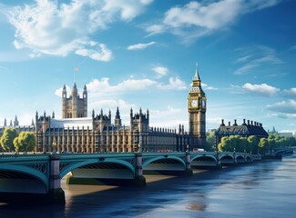 Fototapeta premium houses of parliament city