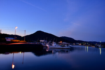 boats at night