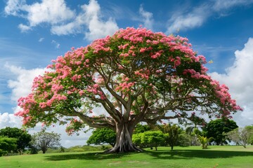 Fototapeta premium Tree with beautiful flowers