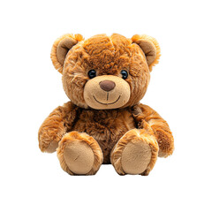 Fototapeta premium Cute Brown Bear Toy Isolated