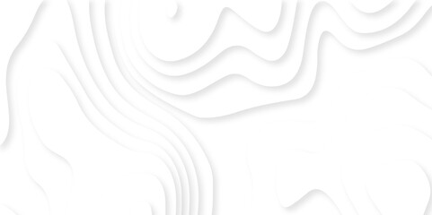 Luxury digital smooth creative white and gray abstract 3d papercut spiral and circle round grid map topography origami dynamic lines vector illustration background.