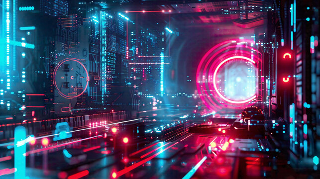Futuristic cyber security composition highlighting data encryption techniques virtual keys and glowing indicators set against a backdrop of digital landscapes 