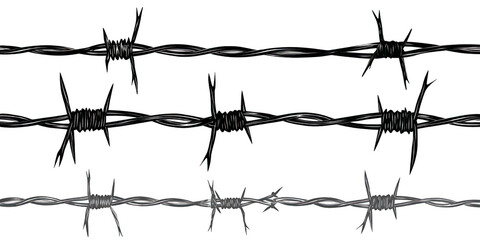 PNG Barb Wire, Border Fence Isolated on Transparent Background - AI Generated