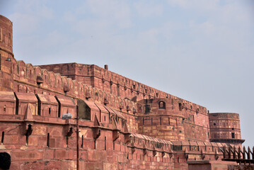 Agra fort is the most famous landmark in Agra, India