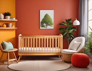 ベビーベッドのある部屋