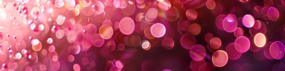 Abstract pink colorful bokeh light background for wedding vector magic holiday poster design.