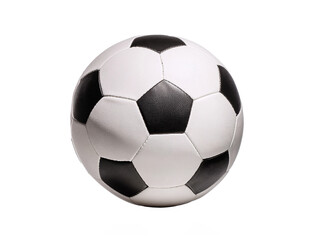 Obraz premium Soccer football ball isolated cutout on transparent background, 3d illustration.