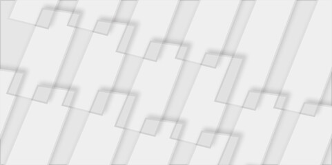 Abstract geometric white and grey monochrome minimal shiny lines vector background. architecture futuristic minimal concept background. Poster, template, texture, website, banner.