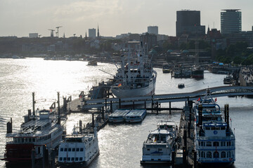  Harbour at Elbe, Hamburg, Germany