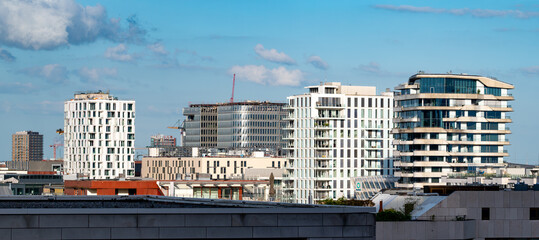  Modern Urban Skyline with Clouds , Hamburg, Germany