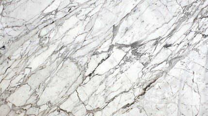 Fototapeta premium Close-up of a pristine white marble surface with soft veining. 