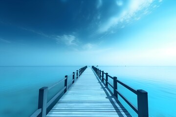 Obraz premium pier in the sea made by midjourney