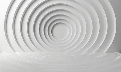 Obraz premium Minimalist concentric circles background