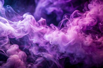 Obraz premium Abstract purple smoke clouds in the atmosphere