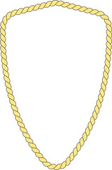 Rope frame border illustration.