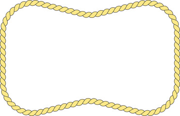 Rope frame border illustration.