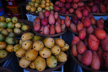 Fresh alphonso Mango in Asian Market - マーケットの
アルフォンソ マンゴー 