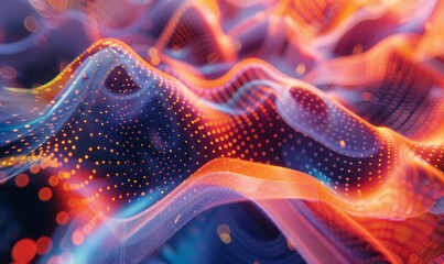 Obraz premium Colorful holographic forms