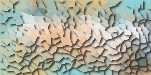  soft brown Broken Stained-Glass Background with white lines Seamless pattern with 3d shapes vector Vintage abstract mosaic pattern. colorful polygonal design pattern, which consist of triangles. glas