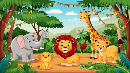 animals in the jungle