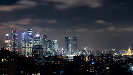 Obraz premium city skyline at night