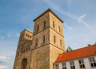 Fototapeta premium St. Peter's Cathedral (Dom St. Petrus) Osnabrück Lower Saxony (in german Niedersachsen) Germany
