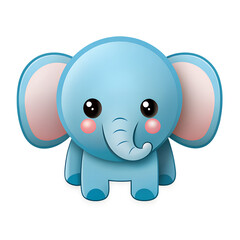 Fototapeta premium Baby Elephant Icon Clipart.