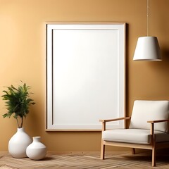 Frame mockup ISO A paper size