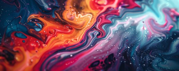 Abstract paint streaks