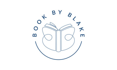 Book Logo Design Template With Initial Letter B.