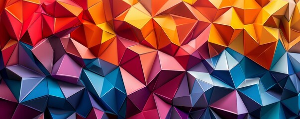 Fototapeta premium Colorful overlapping polygons