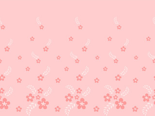 seamless small flower pattern on pink background. Cute seamless pattern with small flower. Subtle floral background. Design for fashion, fabric, wallpaper and all prints. Small pink flowers.