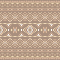 Ancient echoes Aztec geometric seamless patterns southwest Navajo Native American tribal ethnic colorful for textile printing
