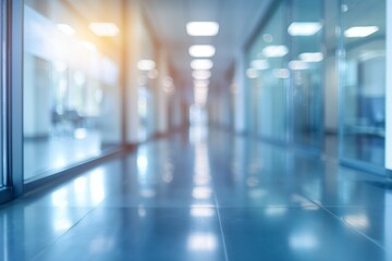 Blurred office space background. Blurry photo of office