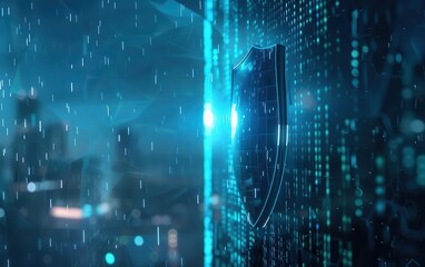 Naklejka premium Defending against malware attack in the backdrop