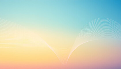 Abstract background with smooth lines in pastel colors
