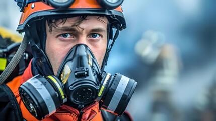 Naklejka premium First Responder: Undertakes search missions, provides immediate care, uses rescue tools, coordinates with authorities, follows safety guidelines. 