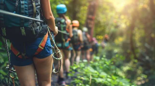 Folks had a blast hiking, kayaking, and zip-lining on adventure day, soaking up the fresh air and fun vibes with friends in the great outdoors.
