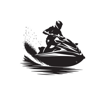 recommend clip art: Jets ski Water sport vector illustration logo design, perfect for club team logo and tshirt design