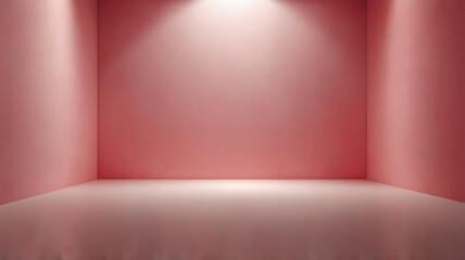 Obraz premium 3d pink stage background product featuring podium scene with leaf platform. Vector 3d rendering of pink background generate AI