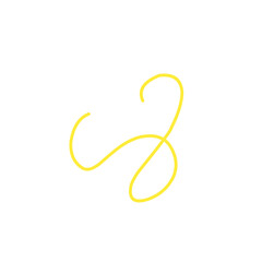 thin line of yellow thread