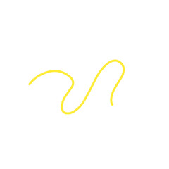 thin line of yellow thread