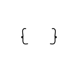 hand drawn bracket doodle